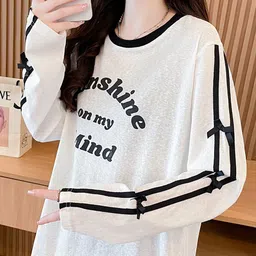 StyleCast x Revolte Women Typography Printed Round Neck Cotton Oversized T-shirt-image-54