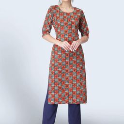 Ethnic Basket Cotton Embroidered Kurta-picture-0