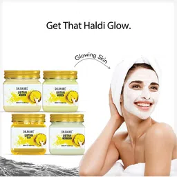 DR.RASHEL Set Of 4 Ubtan Scrub Face Pack Gel & Cream Combo- 380 ml Each image 2