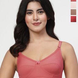 LILY Solid Full Coverage Non Padded Non-Wired Regular Everyday Bra-17
