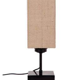Devansh Beige & Black Solid Jute Shade Table Lamp image 5