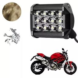 Auto Pearl 12 LED Bar Light Auto Pearl Universal Bike Car Fog Light Fitting for Ducati Monster (48W)-23