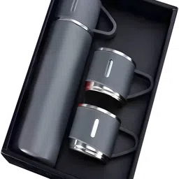DeoDap Grey Single Stainless Steel Solid Water Bottle-image-40