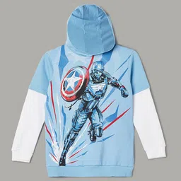 Fame Forever by Lifestyle Boys Cotton Graphic Printed Hooded Pullover Sweatshirt-31