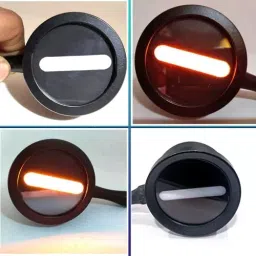 Auto Pearl Motorcycle Indicator Lamp Minus Sign (-) Type Yellow & White Compatible For Bajaj Pulsar 250-Bs6 image 5