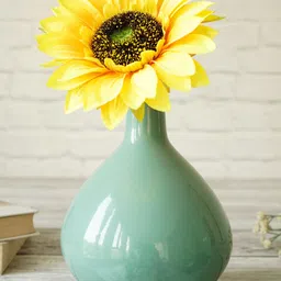BEHOMA Green Metal Bud Flower Vase-image-93