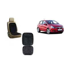 Auto Pearl Car Wooden Bead Seat Cushion with Velvet Border Compatible for Opel Corsa - Set of 2 Pcs-image-78