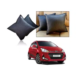 Auto Pearl Car Vastra Cushion Pillow Set Black Color for Car & Home for i10 Grand 2017-image-99