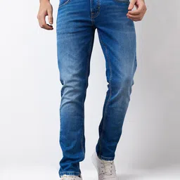 SPYKAR Men Regular Fit Mid Rise Cotton Jeans-image-4