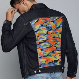 Levis Pure Cotton Embroidered Denim Jacket-image-34