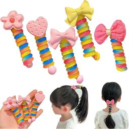 SZN Women Set Of 5 Ponytail Holders-18