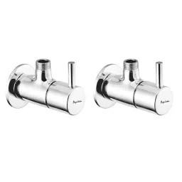 Aquieen Unique SS 304 600 mm SS Silver With Angle Valve Chrome Finish SS Connection Set of 2-image-5