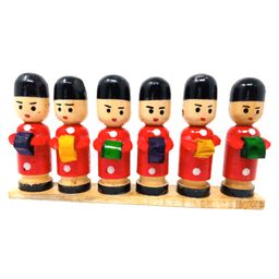 A&A Kreative Box Wooden Police Band Pretend Play Peg Dolls-image-20