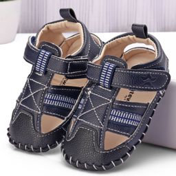 Cute Walk by Babyhug Booties with Velcro Closure - Navy Blue-image-96
