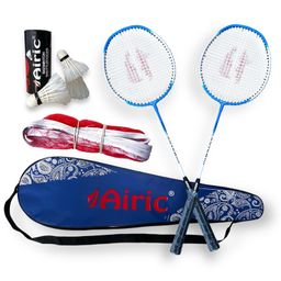 Isometric Blaster Staunch with 3 Feather Shuttles, Net and Cover Badminton Kit-10