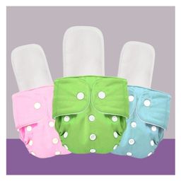 The Cheeky Kidzz Baby 3 Reusable Cotton Cloth Diaper And 3 Microfiber Bamboo White Insert Pads (0-24 Months) (Multicolor)-30