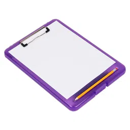 MUREN Colorful Storage Clipboards with Compartments Hard Plastic Clip Boards with Internal Storage for Papers, Notes & Stationery Assorted Colors Will Sent Set of 1-picture-12