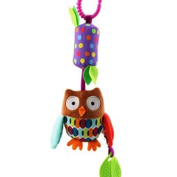 BitFeex Owl Hanging Toy with Teether Soft Plush Rattle Toy with Hook and Silicone Teether for Sensory Learning Perfect Gift for Newborns and Toddlers 012 Months-image-17