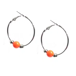 Gurjari Jewellers Hoop Earing with Acryic Beads Earring-image-62