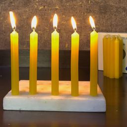 Parkash Candles Set of 20 Multicolour Chime Candles - Red and Yellow image 4