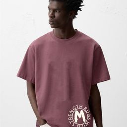 MISCHIEF MONKEY Typography Printed Drop-Shoulder Sleeves Pure Cotton Oversized T-shirt-picture-28