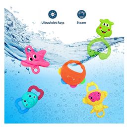 NEGOCIO Rattle Set with Teethers for New Born Babies Toy for Babies Non-Toxic Pack of 5 (Colour May Vary) image 5
