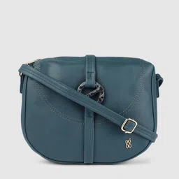 Baggit Blue Solid Sling Bag-image-32