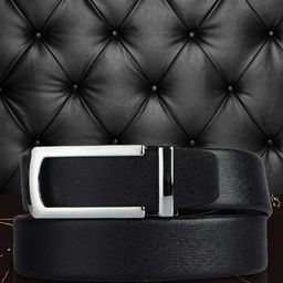 Kastner Men Black Textured Formal Belt-image-43