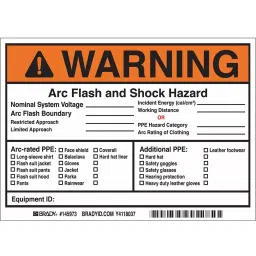 BRADY Permanent Adhesive Label 5 inch Height 7 inch Width Vinyl, 45FE91 (Pack of 5 Pcs)-image-53