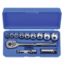Westward Socket Wrench Set Chrome 12 Point 3/8 - 7/8 inch, 4PL88-image-45