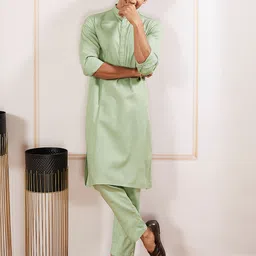 VASTRAMAY Men Regular Kurta with Pyjamas-picture-18