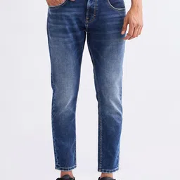 SPYKAR Men Grey Cotton Slim Fit Mid-Rise Jeans-picture-4
