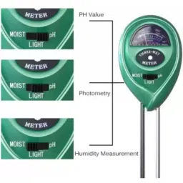 generic Real Instruments 3-in-1 Soil Test Kit Moisture + Ph + PH Meter Moisture Light Sensor image 3