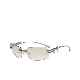 LULU & SKY Women Full Rim Rectangle Sunglasses 90325-SILVER-Silver-image-24