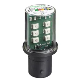 Schneider Electric 24 V AC/DC Yellow XVB LED with BA 15d Bulb Base, DL1BDB8-7
