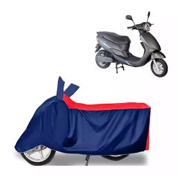 Auto Pearl Polyester Two Wheeler Cover for Avon E Star BS6 (Red Blue)-image-39