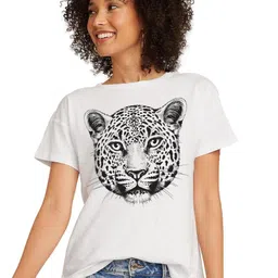 VLAM Women Printed Raw Edge T-shirt-picture-17