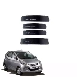 SPREADX Plastic Car Stylish I-Pop Black Colour Elegant Door Guard Protection Universal Type Suitable for Eon (Set of 4 Pcs)-picture-30