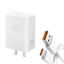 Loire Original SuperVooc Mobile Adapter 33 W Universal with USB Type-C Cable, White-40