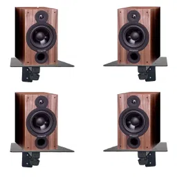 Audiovan Shelf Speaker Wall Mount Speaker Stand, Speaker Wall Mount (6 x 6 Inches) 4 Pcs Pack-41