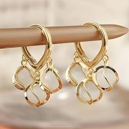 Elegant Gold-Plated Earrings-image-80
