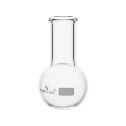 Supertek 4 L Round Bottom Flask Clear Borosilicate Glass 3.3 with ISI Marked, 15.116.4000IS image 2