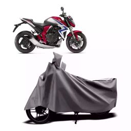 Auto Pearl Two Wheeler Cover with Bag for Honda CB1000R Plus, Silver-11