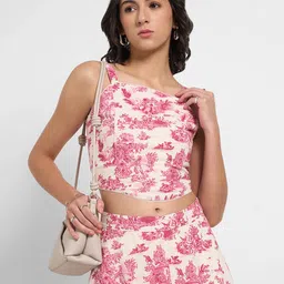 Honey by Pantaloons Floral Print Cotton Crop Top-picture-21