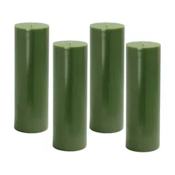 PEEPALCOMM Green 4 pieces Pillar Candle-image-3