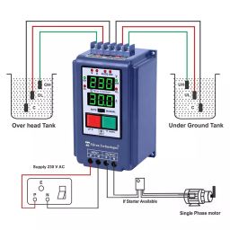 Mivan Technologies Single Phase Digital Water Level Controller for up to 3 HP Motor, DSL HD image 4