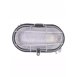 Fos Lighting Economical Outdoor Bulkhead Light - Lock-Chrome-BH1-15