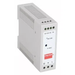 DAYTON 50 W 2.1 Din Rail Single Phase DC Power Supply, 33NT20-22