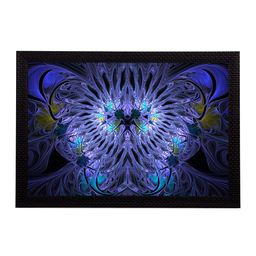 eCraftIndia Blue & Black Abstract UV Wall Art-18