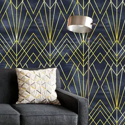 ArtzFolio Printed UV-Resistant Anti-Bacterial Geometric Pattern Peel & Stick Wallpaper-image-90